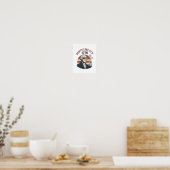 Party Like It's 1776 - Retro George Washington Des Poster (Küche)