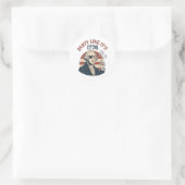 Party Like It's 1776 - Retro George Washington Des Runder Aufkleber (Tasche)