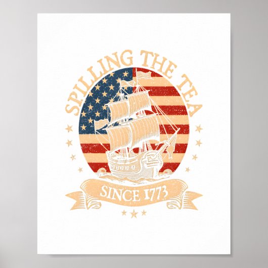 Party Like It's 1776 - Retro Patriotic Bow Poster (Vorne)