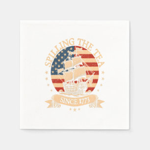 Party Like It's 1776 - Retro Patriotic Bow Serviette