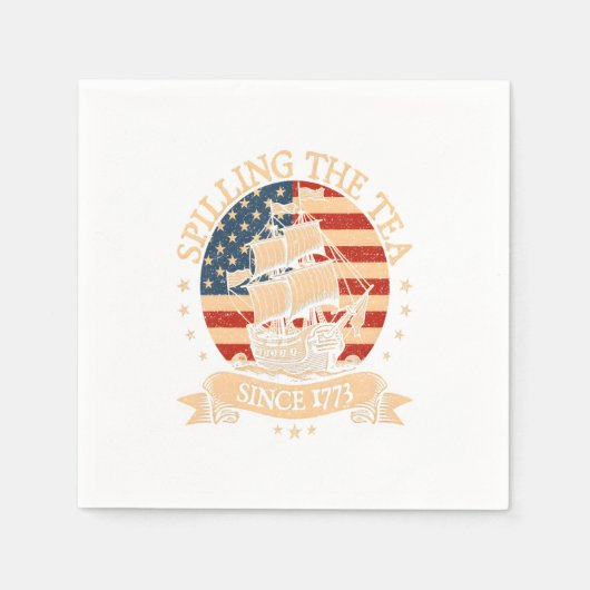 Party Like It's 1776 - Retro Patriotic Bow Serviette (Vorderseite)