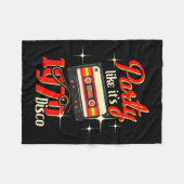 Party Like It's 1970 Disco - 1970s Funky Party 70s Fleecedecke (Vorderseite (Horizontal))