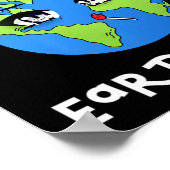 Party Like Its Your Earth Day Funny Climate Chan T Poster (Ecke)