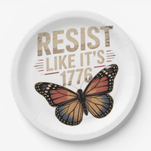 Party Like USA 1776 Funny Design Pappteller