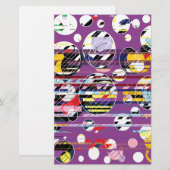 Party Lila Briefpapier (Vorne/Hinten)