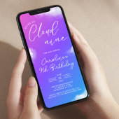 Party lila Kindergeburtstag Einladung