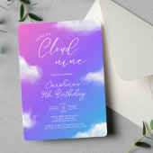 Party lila Kindergeburtstag Einladung