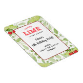 Party "Limon" Einladung Magnet (Rechte Seite)