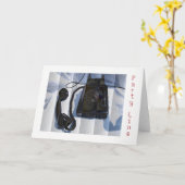 Party Line Vintage Telefonkarte Karte (Gelbe Blume)