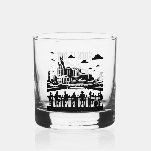 Party Liquor Glass Nashville Bar Pub Skyline Whiskyglas (Vorderseite)