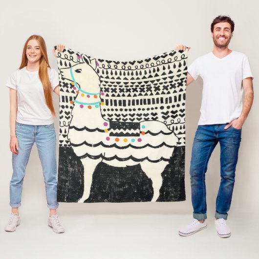Party Llama Fleecedecke (Beispiel)