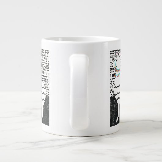 Party Llama Jumbo-Tasse (Rückseite)