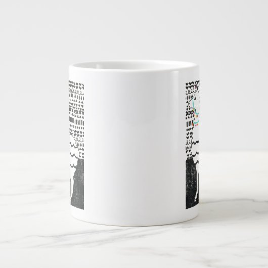 Party Llama Jumbo-Tasse (Vorderseite)