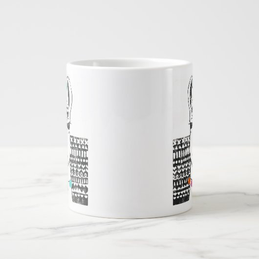 Party Llama - Portrait Jumbo-Tasse (Vorderseite)