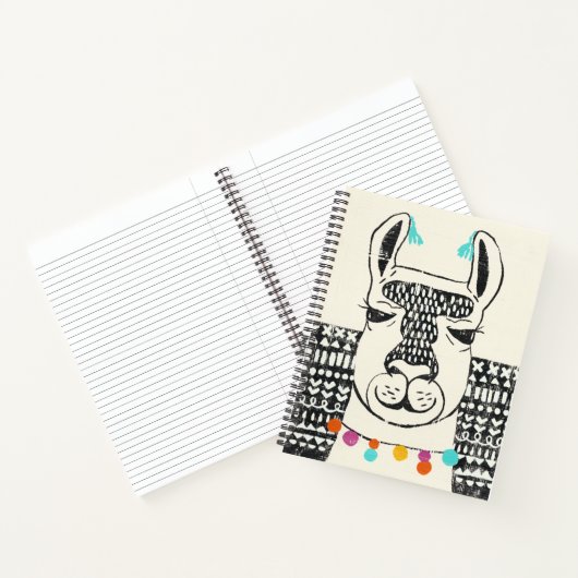 Party Llama - Portrait Notizblock (Innenseite)