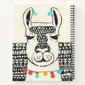 Party Llama - Portrait Notizblock (Rückseite)