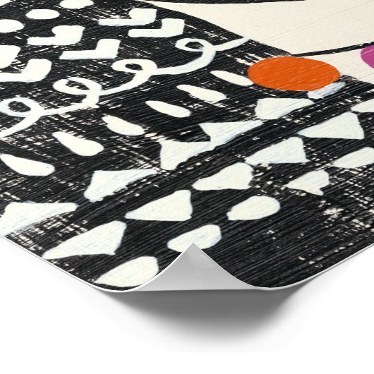 Party Llama - Portrait Poster (Ecke)