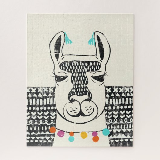 Party Llama - Portrait Puzzle (Vertikal)