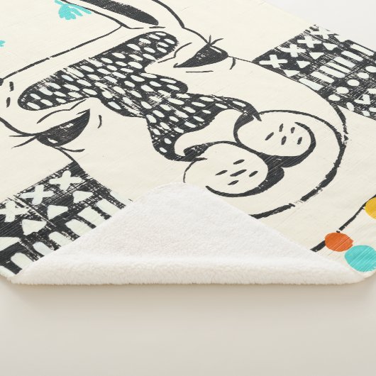 Party Llama - Portrait Sherpadecke (3/4)