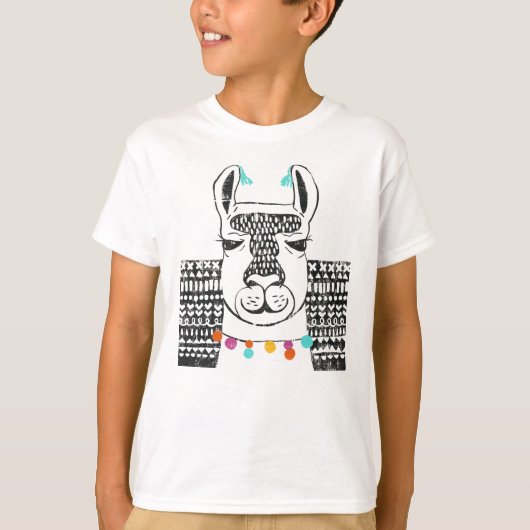 Party Llama - Portrait T-Shirt (Vorderseite)