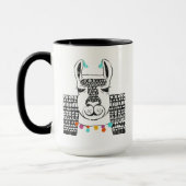 Party Llama - Portrait Tasse (Links)
