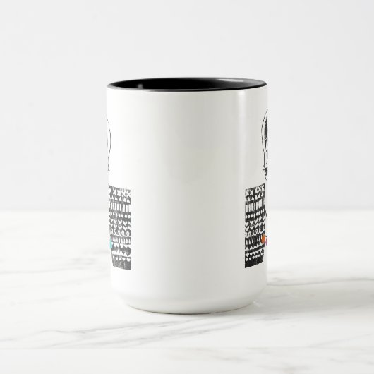 Party Llama - Portrait Tasse (Zentrum)