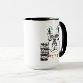 Party Llama - Portrait Tasse (VorderseiteRechts)
