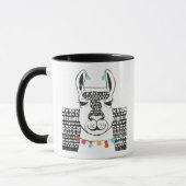 Party Llama - Portrait Tasse (Links)