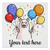 Party Llama Poster (Vorderseite)
