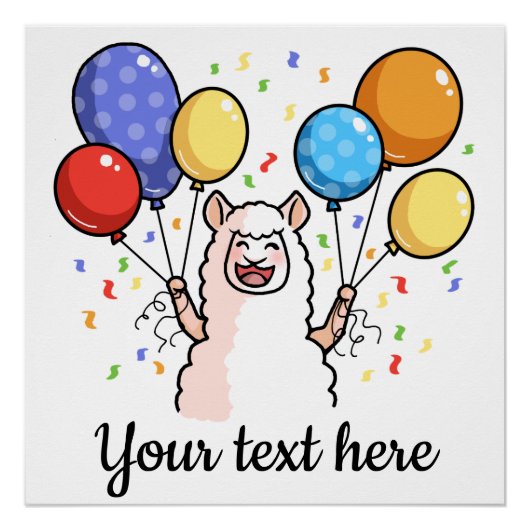 Party Llama Poster (Vorderseite)