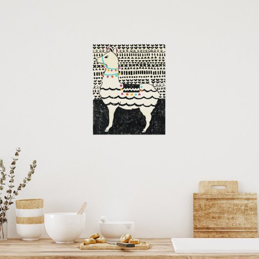 Party Llama Poster (Küche)
