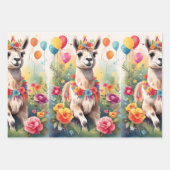 Party: Llamas v1 | Geschenkpapier Set (Vorderseite 2)