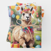 Party: Llamas v1 | Geschenkpapier Set (Beispiel)