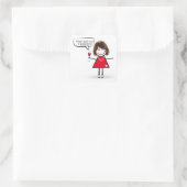 Party Locarno Quadratischer Aufkleber (Tasche)