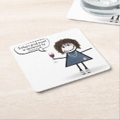 Party Locarno Rechteckiger Pappuntersetzer (angewinkelt)