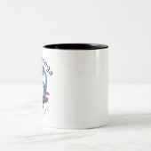 Party-Logo-Elemente Zweifarbige Tasse (Mittel)