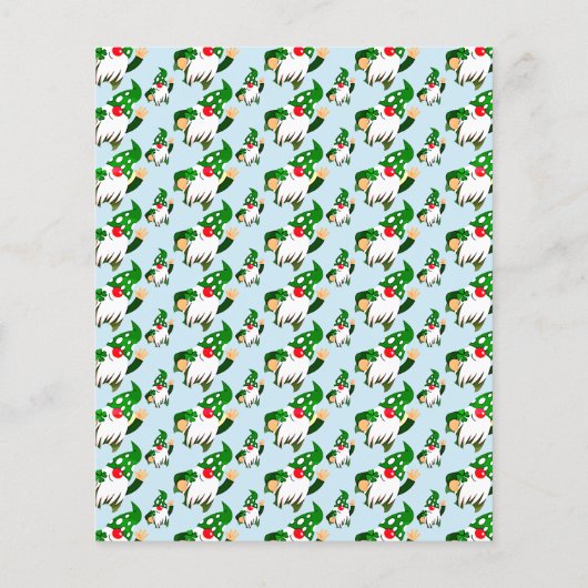 Party Lucky Irish Gnomes St Patricks Day Einladung Flyer (Hinten)