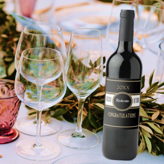 Party macht Spaß! Kundenspezifische Glückwünsche W Weinetikett