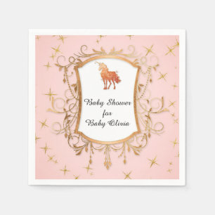 Party-Mädchen-Baby-Duschemagisches Serviette