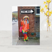 Party-Mädchen-Gruß-Karte Karte (Gelbe Blume)