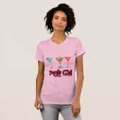 Party-Mädchen (Rosa) T-Shirt (Vorne ganz)
