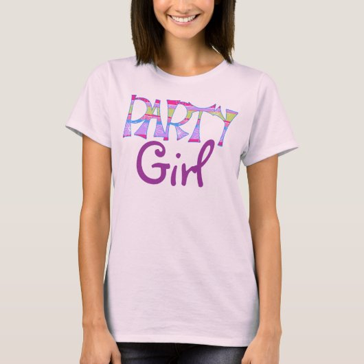 Party-Mädchen T-Shirt (Vorderseite)