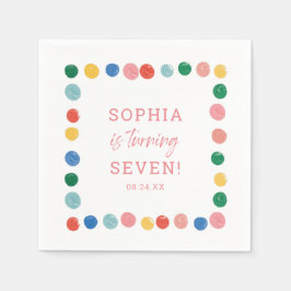 Party Malerei Girl Malerei Geburtstag Serviette