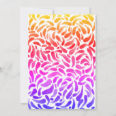 Party Malerische Kunst  Dankeskarte (Rückseite)