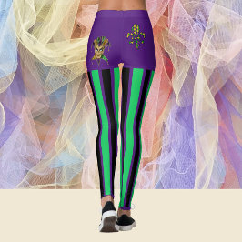 Party Mardi Gras Nice Rückblick Frauen Leggings