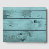 Party | Mason Jar Blume Rustikales Holz Gästebuch (Rückseite)