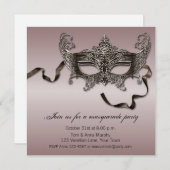 Party Masquerade Einladung (Vorne/Hinten)