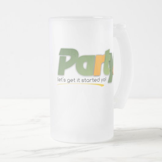 Party Mattiert Glass Tasse (VorderseiteRechts)