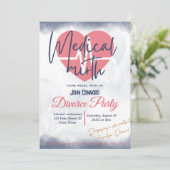 Party: Medizinischer Spiegel Einladung (Stehend Vorderseite)