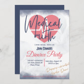 Party: Medizinischer Spiegel Einladung (Vorne/Hinten)